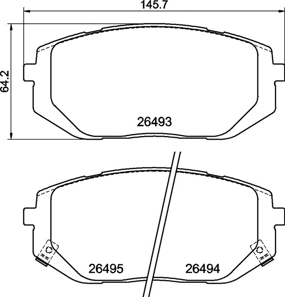 Diskinių stabdžių trinkelių rinkinys BREMBO P 30 140