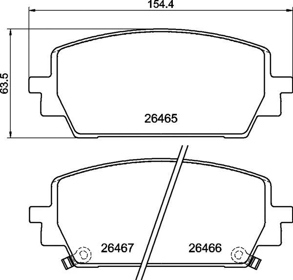 Diskinių stabdžių trinkelių rinkinys BREMBO P 30 151