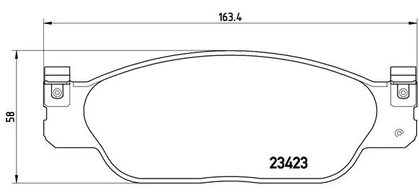 Diskinių stabdžių trinkelių rinkinys BREMBO P 36 012