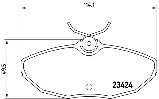Diskinių stabdžių trinkelių rinkinys BREMBO P 36 013