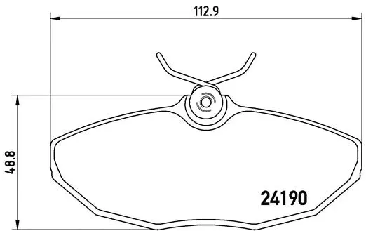 Diskinių stabdžių trinkelių rinkinys BREMBO P 36 015
