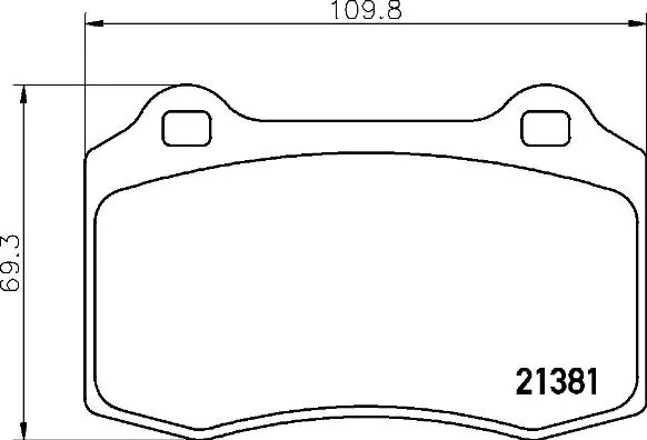 Diskinių stabdžių trinkelių rinkinys BREMBO P 36 020