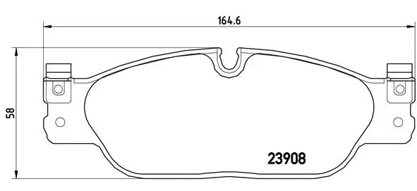 Diskinių stabdžių trinkelių rinkinys BREMBO P 36 021