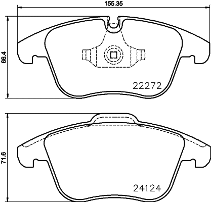 Diskinių stabdžių trinkelių rinkinys BREMBO P 36 030