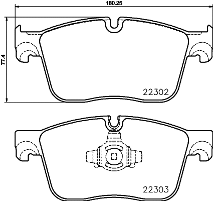 Diskinių stabdžių trinkelių rinkinys BREMBO P 36 031