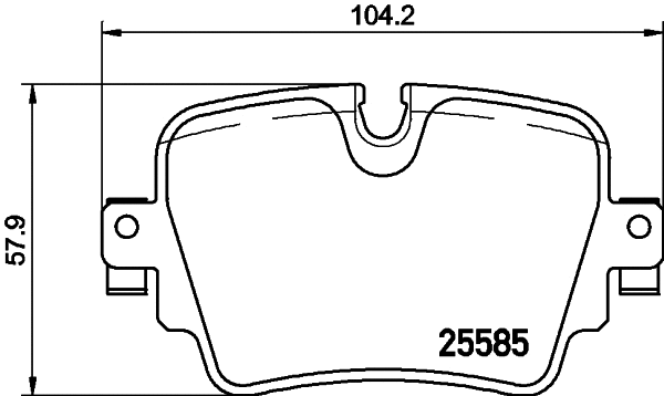 Diskinių stabdžių trinkelių rinkinys BREMBO P 36 032