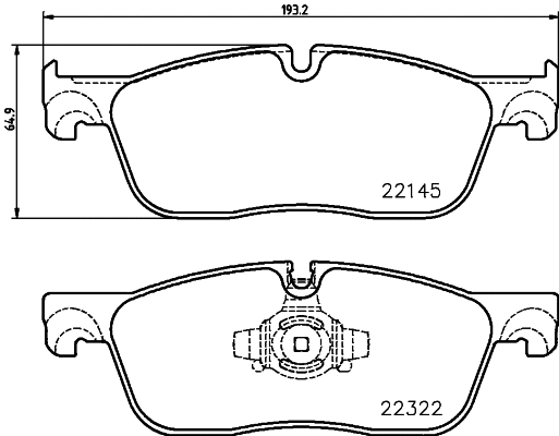 Diskinių stabdžių trinkelių rinkinys BREMBO P 36 035