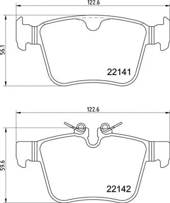 Diskinių stabdžių trinkelių rinkinys BREMBO P 36 037