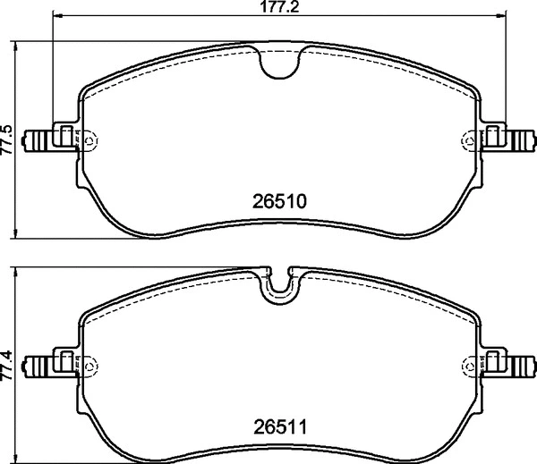 Diskinių stabdžių trinkelių rinkinys BREMBO P 36 038