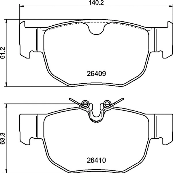 Diskinių stabdžių trinkelių rinkinys BREMBO P 36 039