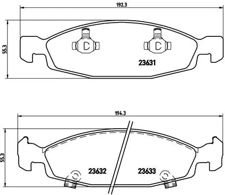 Diskinių stabdžių trinkelių rinkinys BREMBO P 37 005