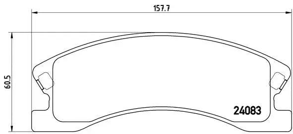 Diskinių stabdžių trinkelių rinkinys BREMBO P 37 008