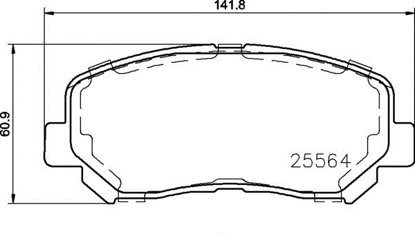Diskinių stabdžių trinkelių rinkinys BREMBO P 37 019