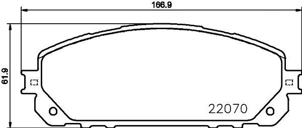 Diskinių stabdžių trinkelių rinkinys BREMBO P 37 021