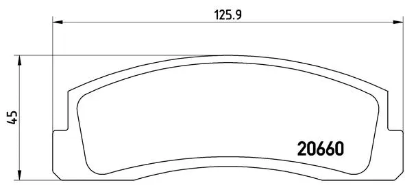 Diskinių stabdžių trinkelių rinkinys BREMBO P 41 002
