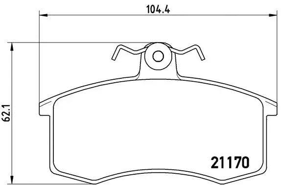 Diskinių stabdžių trinkelių rinkinys BREMBO P 41 003
