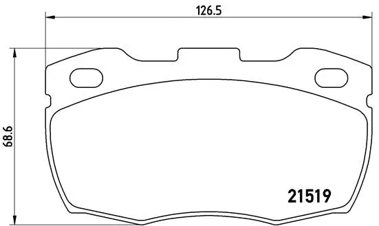 Diskinių stabdžių trinkelių rinkinys BREMBO P 44 005