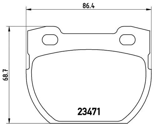 Diskinių stabdžių trinkelių rinkinys BREMBO P 44 006