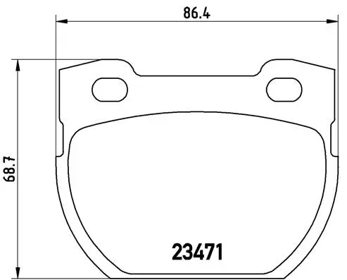 Diskinių stabdžių trinkelių rinkinys BREMBO P 44 007