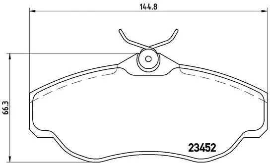 Diskinių stabdžių trinkelių rinkinys BREMBO P 44 008