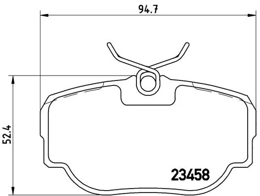 Diskinių stabdžių trinkelių rinkinys BREMBO P 44 009
