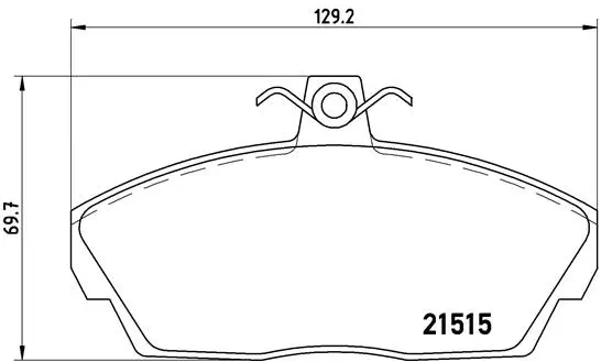 Diskinių stabdžių trinkelių rinkinys BREMBO P 44 010