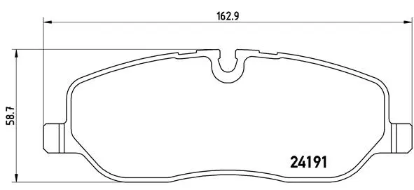 Diskinių stabdžių trinkelių rinkinys BREMBO P 44 014