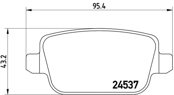 Diskinių stabdžių trinkelių rinkinys BREMBO P 44 017