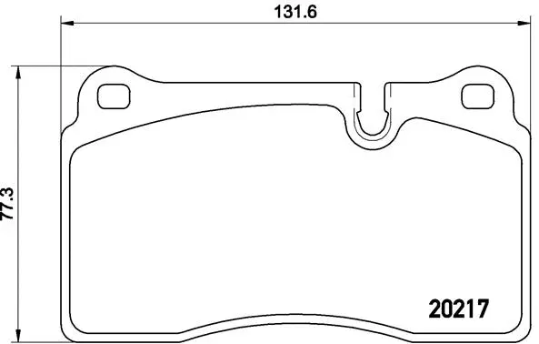 Diskinių stabdžių trinkelių rinkinys BREMBO P 44 018