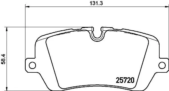 Diskinių stabdžių trinkelių rinkinys BREMBO P 44 021