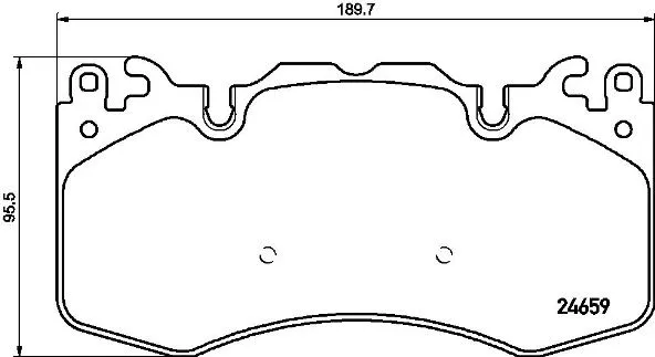 Diskinių stabdžių trinkelių rinkinys BREMBO P 44 023