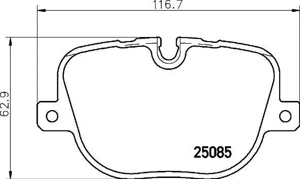 Diskinių stabdžių trinkelių rinkinys BREMBO P 44 025