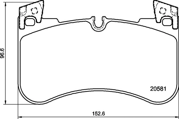 Diskinių stabdžių trinkelių rinkinys BREMBO P 44 029