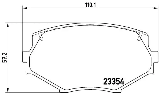 Diskinių stabdžių trinkelių rinkinys BREMBO P 49 020
