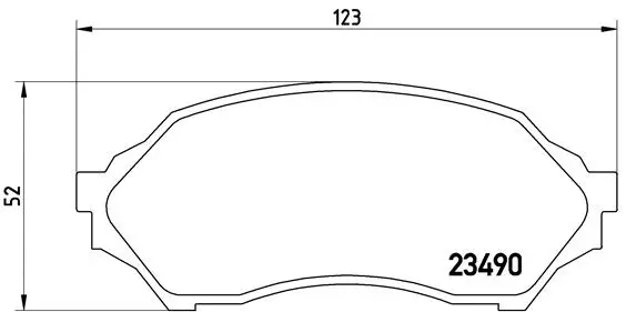 Diskinių stabdžių trinkelių rinkinys BREMBO P 49 027