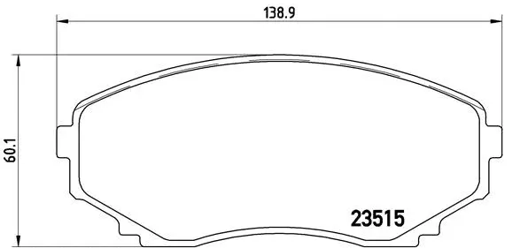 Diskinių stabdžių trinkelių rinkinys BREMBO P 49 028