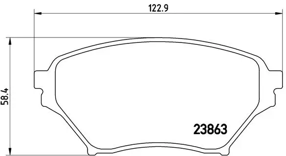 Diskinių stabdžių trinkelių rinkinys BREMBO P 49 029