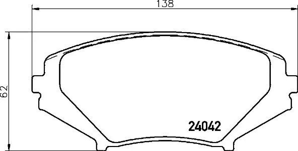 Diskinių stabdžių trinkelių rinkinys BREMBO P 49 034