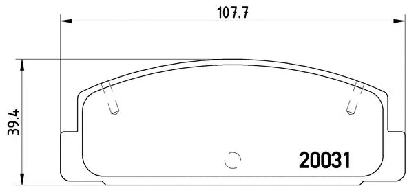 Diskinių stabdžių trinkelių rinkinys BREMBO P 49 037