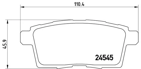 Diskinių stabdžių trinkelių rinkinys BREMBO P 49 041