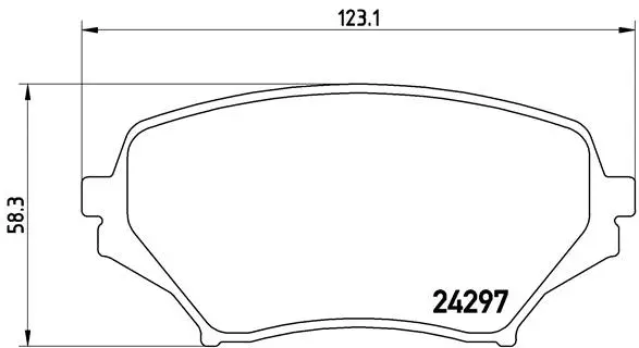 Diskinių stabdžių trinkelių rinkinys BREMBO P 49 043