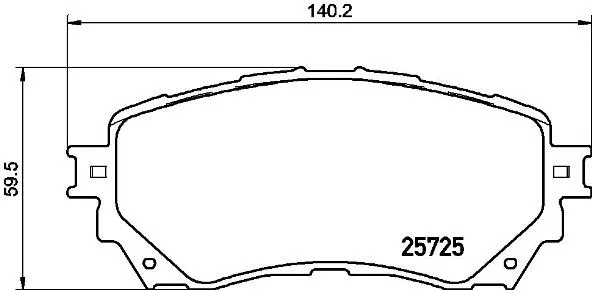 Diskinių stabdžių trinkelių rinkinys BREMBO P 49 048
