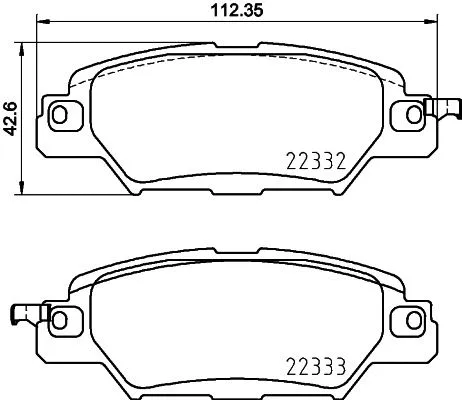 Diskinių stabdžių trinkelių rinkinys BREMBO P 49 053