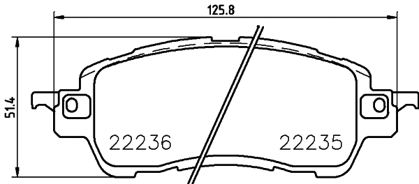 Diskinių stabdžių trinkelių rinkinys BREMBO P 49 055