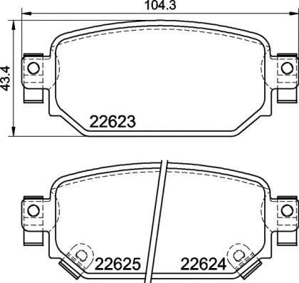 Diskinių stabdžių trinkelių rinkinys BREMBO P 49 063