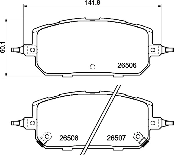 Diskinių stabdžių trinkelių rinkinys BREMBO P 49 067