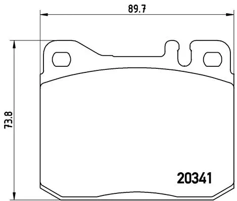 Diskinių stabdžių trinkelių rinkinys BREMBO P 50 004