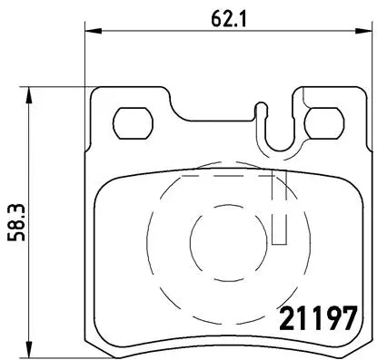 Diskinių stabdžių trinkelių rinkinys BREMBO P 50 009