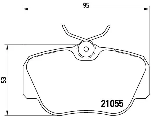 Diskinių stabdžių trinkelių rinkinys BREMBO P 50 011