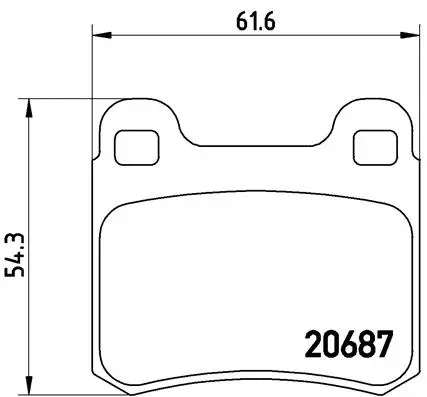 Diskinių stabdžių trinkelių rinkinys BREMBO P 50 013
